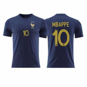 2022 World Cup France Home Jersey Mbappe #10