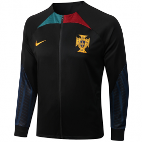 2022 Portugal Long Zipper Training Suit Black
