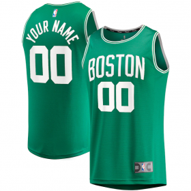 NBA Boston Celtics 22/23 Fanatics Branded Kelly Green Fast Break Custom Replica Jersey Icon Edition