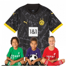 Kid's Borussia Dortmund Away Suit 23/24(Customizable)